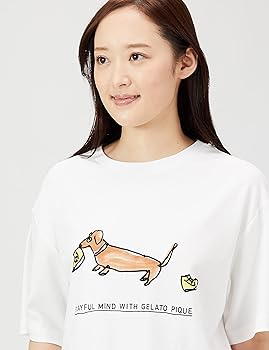 Amazon | [ジェラート ピケ] DOGワンポイントTシャツ PWCT222291